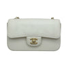 シャネル CHANEL ミニマトラッセ20 26番台 ホワイト/ゴールド金具 リザード レディース ショルダーバッグ