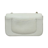 シャネル CHANEL ミニマトラッセ20 26番台 ホワイト/ゴールド金具 リザード レディース ショルダーバッグ