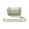 シャネル CHANEL ミニマトラッセ20 26番台 ホワイト/ゴールド金具 リザード レディース ショルダーバッグ