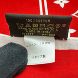 ルイ・ヴィトン LOUIS VUITTON supreme コラボモノグラムバンダナ MP1888 レッド コットン レディース スカーフ