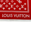 ルイ・ヴィトン LOUIS VUITTON supreme コラボモノグラムバンダナ MP1888 レッド コットン レディース スカーフ