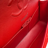 シャネル CHANEL マトラッセ25 A01112 5番台 レッド シルバー金具 コットンジャージー レディース ショルダーバッグ