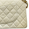 シャネル CHANEL マトラッセ25 A01112 6番台 アイボリー ゴールド金具 ラムスキン レディース ショルダーバッグ