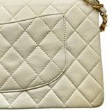 シャネル CHANEL マトラッセ25 A01112 6番台 アイボリー ゴールド金具 ラムスキン レディース ショルダーバッグ