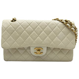 シャネル CHANEL マトラッセ25 A01112 6番台 アイボリー ゴールド金具 ラムスキン レディース ショルダーバッグ