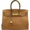 エルメス HERMES バーキン35 □K刻印 ゴールド ゴールド金具 トリヨン レディース ハンドバッグ