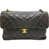 シャネル CHANEL マトラッセダブルフェイスチェーンショルダー 4番台 ブラック ゴールド金具 ラムスキン レディース ショルダーバッグ