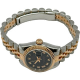 ロレックス ROLEX デイトジャスト26 179171 ブラック ピンクゴールド/ステンレススチール 自動巻き レディース 腕時計