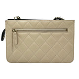 シャネル CHANEL マトラッセチェーンウォレット AP1138 アイボリー系/ブラック ゴートスキン レディース ショルダーバッグ
