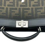 フェンディ FENDI ズッカ柄ピーカーブーアイシーユー エックスクロス 7VA582 ブラック/ブラウン キャンバス/レザー レディース ショルダーバッグ