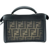 フェンディ FENDI ズッカ柄ピーカーブーアイシーユー エックスクロス 7VA582 ブラック/ブラウン キャンバス/レザー レディース ショルダーバッグ