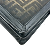 フェンディ FENDI ズッカ柄ピーカーブーアイシーユー エックスクロス 7VA582 ブラック/ブラウン キャンバス/レザー レディース ショルダーバッグ