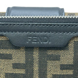 フェンディ FENDI ズッカ柄ダブルバケットショルダーバッグ 7VA649 ブラック/ブラウン キャンバス/レザー レディース ショルダーバッグ