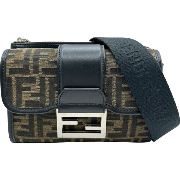 フェンディ FENDI ズッカ柄ダブルバケットショルダーバッグ 7VA649