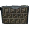 フェンディ FENDI ズッカ柄ダブルバケットショルダーバッグ 7VA649 ブラック/ブラウン キャンバス/レザー レディース ショルダーバッグ