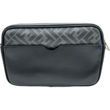 フェンディ FENDI ズッカ柄ショルダーバッグ 7M0286 ブラック/グレー シルバー金具 PVC/レザー メンズ ショルダーバッグ