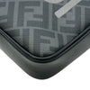 フェンディ FENDI ズッカ柄ショルダーバッグ 7M0286 ブラック/グレー シルバー金具 PVC/レザー メンズ ショルダーバッグ