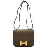 エルメス HERMES コンスタンス3ミニ ミロワール W刻印 エトゥープ ゴールド金具 エプソン レディース ショルダーバッグ