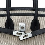エルメス HERMES バーキン25 カーゴ G刻印 べブラン シルバー家具 トワル/スイフト レディース ハンドバッグ