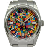 ロレックス ROLEX オイスターパーペチュアル36 ジュビリーモチーフ 126000 マルチカラー ステンレススチール 自動巻き メンズ 腕時計