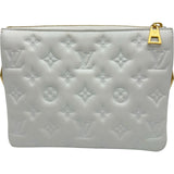 ルイ・ヴィトン LOUIS VUITTON クッサンBB M20567 ホワイト モノグラム ・エンボス レディース ショルダーバッグ