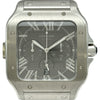 カルティエ Cartier サントス ドゥカルティエ クロノグラフ XL 日本220本限定 WSSA0078 グレー ステンレススチール 自動巻き メンズ 腕時計