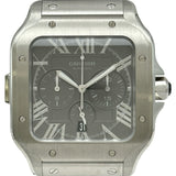 カルティエ Cartier サントス ドゥカルティエ クロノグラフ XL 日本220本限定 WSSA0078 グレー ステンレススチール 自動巻き メンズ 腕時計