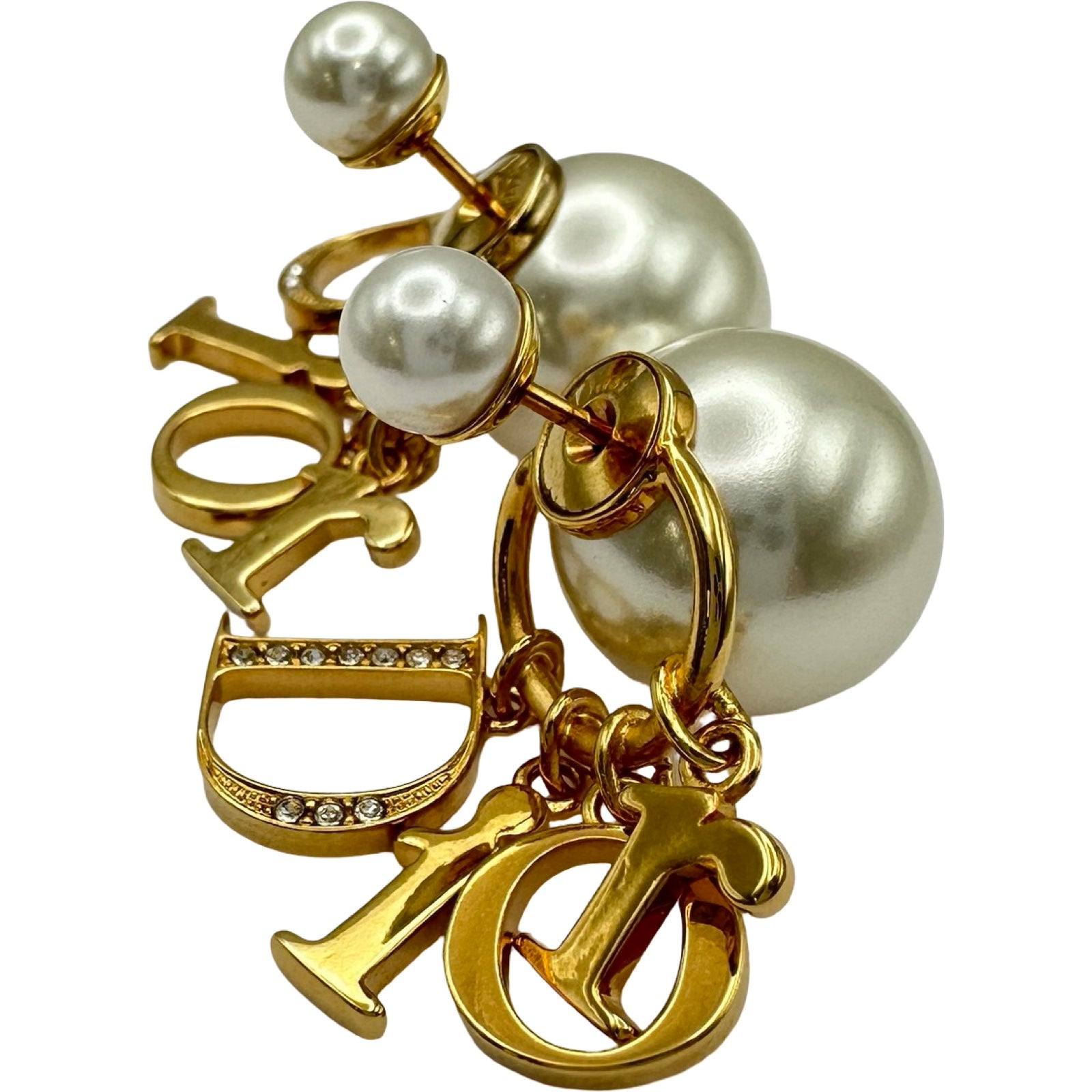 クリスチャン・ディオール Christian Dior トライバルピアス ゴールド