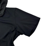 プラダスポーツ PRADA SPORTS 切替フーデッド半袖Tシャツ ブラック ナイロン レディース その他トップス