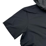 プラダスポーツ PRADA SPORTS 切替フーデッド半袖Tシャツ ブラック ナイロン レディース その他トップス