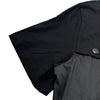 モンクレール MONCLER ABITO　切替Tシャツワンピース ブラック コットン レディース ワンピース