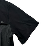 モンクレール MONCLER ABITO　切替Tシャツワンピース ブラック コットン レディース ワンピース