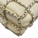 シャネル CHANEL バケットドローストリングチェーンショルダー AS2314 30番台 イエロー ゴールド金具 ラムスキン レディース ショルダーバッグ