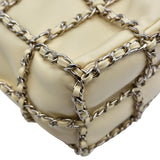 シャネル CHANEL バケットドローストリングチェーンショルダー AS2314 30番台 イエロー ゴールド金具 ラムスキン レディース ショルダーバッグ