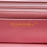 シャネル CHANEL トップハンドルミニフラップバッグ AS2431 ピンク ゴールド金具 ツイード レディース ショルダーバッグ