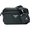 プラダ PRADA トライアングルロゴ ショルダー 2VH170 ブラック シルバー金具 サフィアーノ/レザー レディース ショルダーバッグ