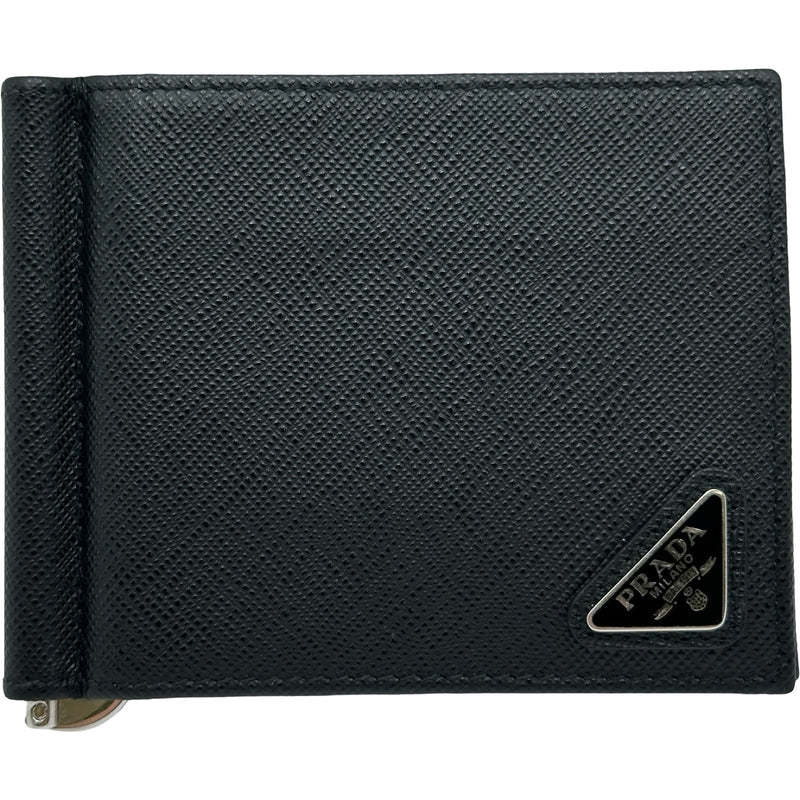 プラダ PRADA トライアングルロゴ マネークリップ 2MN077 ブラック