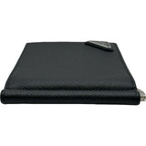 プラダ PRADA トライアングルロゴ マネークリップ 2MN077 ブラック サフィアーノ レディース 二つ折り財布