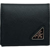 プラダ PRADA トライアングルロゴ コインケース 2MM935 ブラック サフィアーノ レディース コインケース