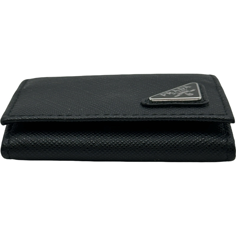 PRADA プラダ ケース 小銭入れ ブラック 三角ロゴ トライアングル プラダ PRADA トライアングルロゴ コインケース 2MM935 ブラック