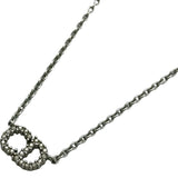 クリスチャン・ディオール Christian Dior Clair D Lune ネックレス シルバー メタル/ラインストーン アクセサリー