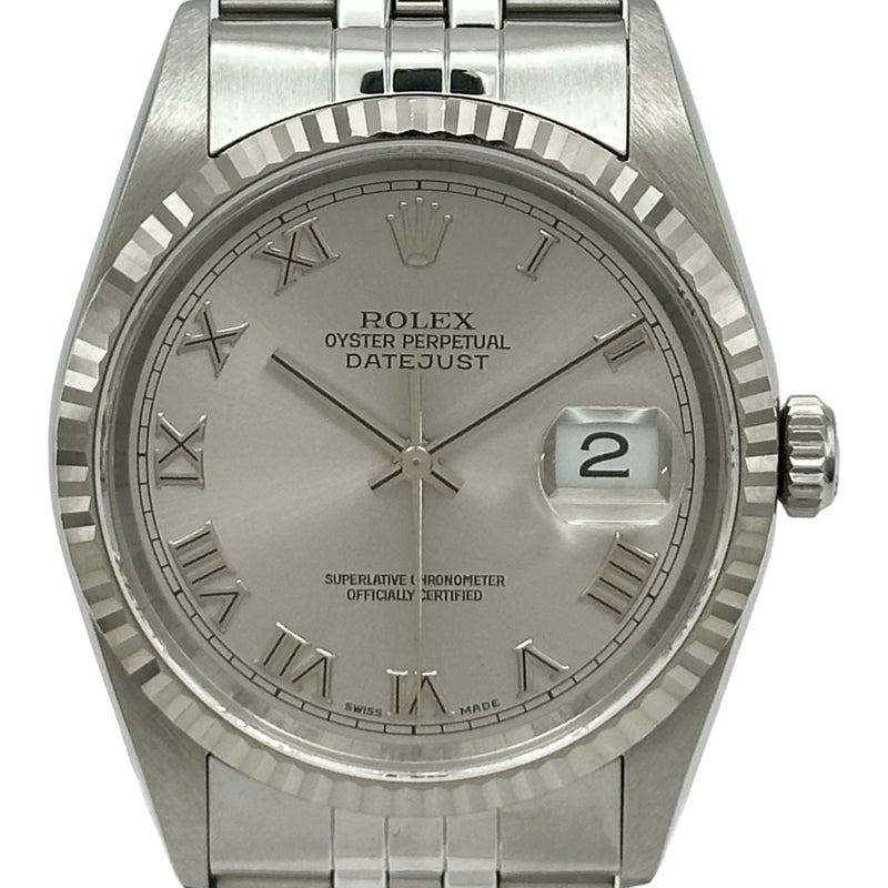 ロレックス ROLEX デイトジャスト 16234 シルバー ホワイトゴールド