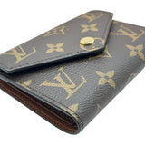ルイ・ヴィトン LOUIS VUITTON ポルトフォイユ・ヴィクトリーヌ M62472 ブラウン モノグラムキャンバス レディース 三つ折り財布