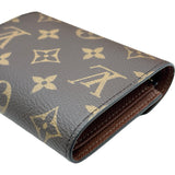 ルイ・ヴィトン LOUIS VUITTON ポルトフォイユ・ヴィクトリーヌ M62472 ブラウン モノグラムキャンバス レディース 三つ折り財布