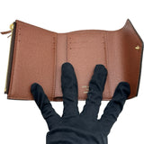 ルイ・ヴィトン LOUIS VUITTON ポルトフォイユ・ヴィクトリーヌ M62472 ブラウン モノグラムキャンバス レディース 三つ折り財布