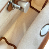 エルメス HERMES エールバッグジップミニ K刻印 エリュ/ゴールド シルバー金具 トワル/ハンター レディース リュック・デイパック