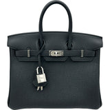 エルメス HERMES バーキン25 G刻印 ブラック シルバー金具 トゴ レディース ハンドバッグ