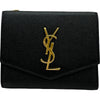 サンローラン SAINT LAURENT アップタウンコンパクトウォレット 582296 ブラック ゴールド金具 レザー レディース 二つ折り財布