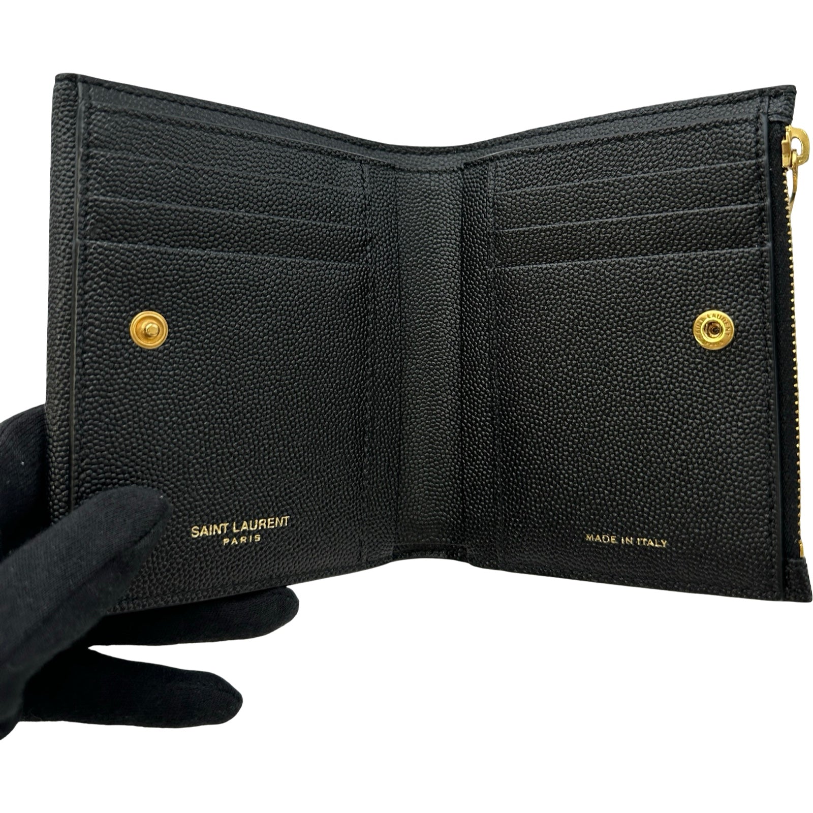 サンローラン SAINT LAURENT アップタウンコンパクトウォレット 582296