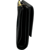 サンローラン SAINT LAURENT アップタウンコンパクトウォレット 582296 ブラック ゴールド金具 レザー レディース 二つ折り財布